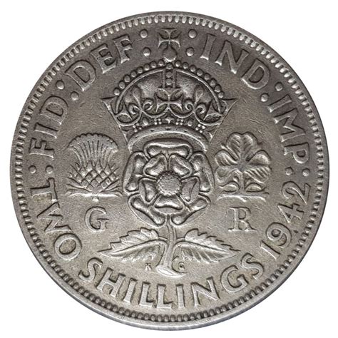 1942 two shillings coin|1942 shilling georgivs value.